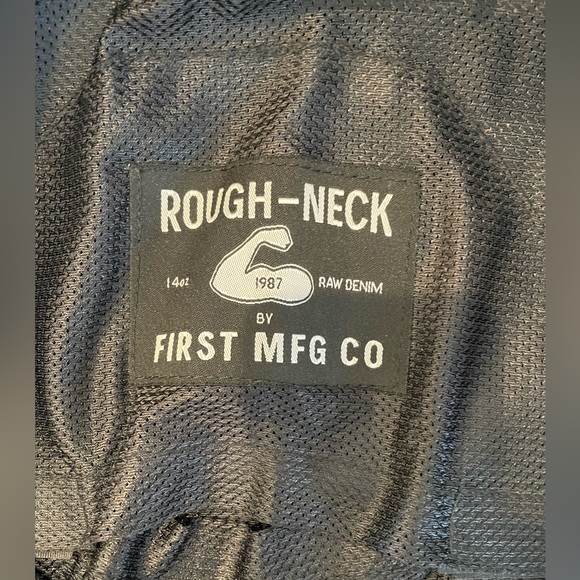 Rough-Neck black jacket. Vegan leather / size M - Picture 3 of 4